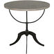 Wine 30 X 30 inch Vintage Grey Accent Table, Adjustable