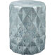 Olmedo 18 inch Seaglass Glazed Accent Stool