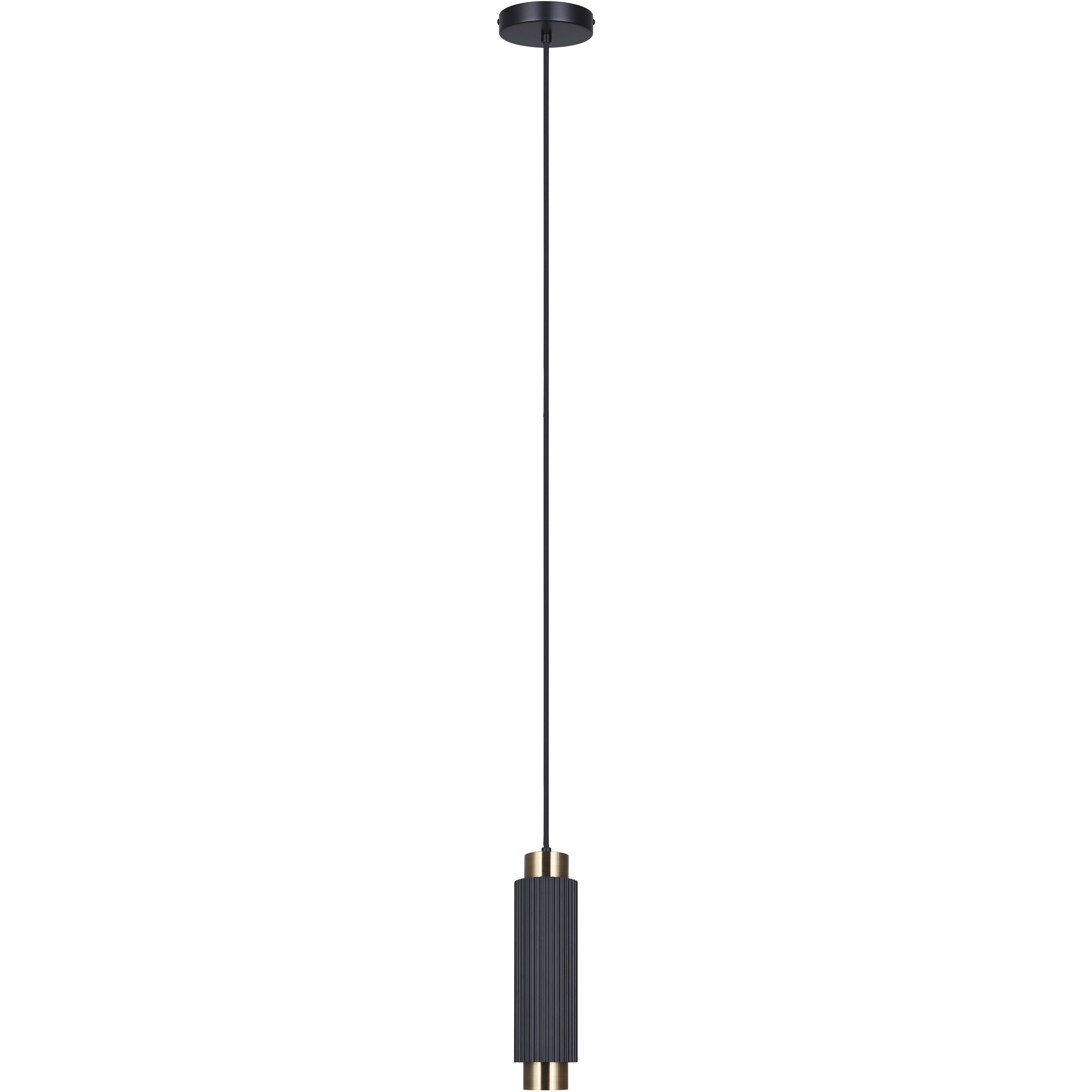 Cohen 1 Light 4.75 inch Black/Gold Pendant Ceiling Light in Black And Gold