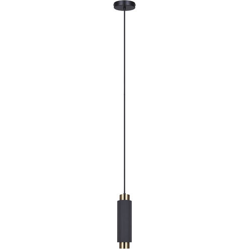 Cohen 1 Light 4.75 inch Black/Gold Pendant Ceiling Light in Black And Gold