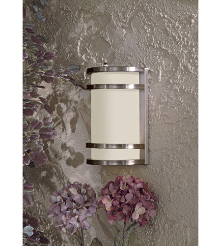 Bay View 1 Light 10 inch Brushed Stainless Steel Outdoor Pocket Lantern, Great Outdoors