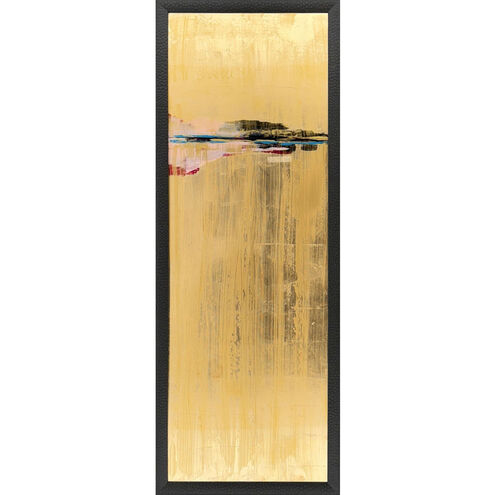Invigoration Metallic and Black and Pink and Turquoise Framed Art