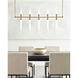 Sean Lavin Linger LED Polished Nickel Linear Suspension Ceiling Light, Integrated LED