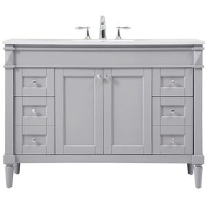 Bennett 48 X 21 X 35 inch Grey Vanity Sink Set