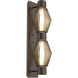Aalto Mandrel Sconce Wall Light in 3000K LED, Optic Rib Bronze, Flat Bronze