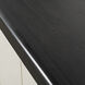 Cameron Satin Black and White and Brass Cabinet