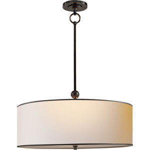 Thomas O'Brien Reed 1 Light 22 inch Bronze Hanging Shade Ceiling Light in Natural Paper with Black Trim