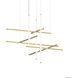 Labyrinth LED 61 inch Brass Chandelier Ceiling Light