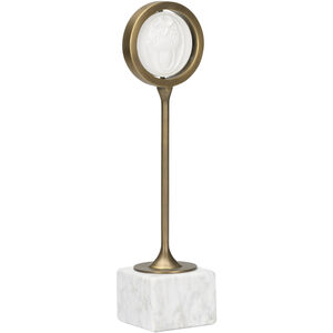 Oak Leaf White/Cream and Gold Decorative Object