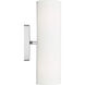 Drew & Jonathan Capalino 2 Light 5 inch Brushed Steel Sconce Wall Light