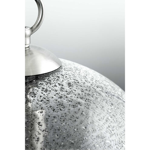 Malbec 1 Light Brushed Nickel Pendant Ceiling Light, Design Series