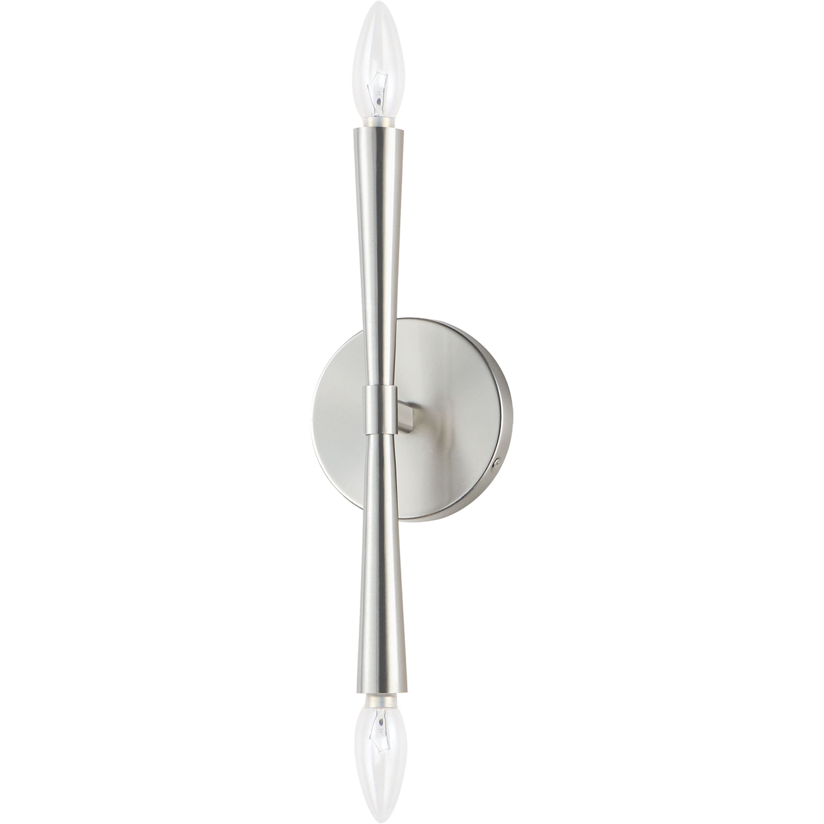 Rome 2 Light 5 inch Satin Nickel ADA Wall Sconce Wall Light