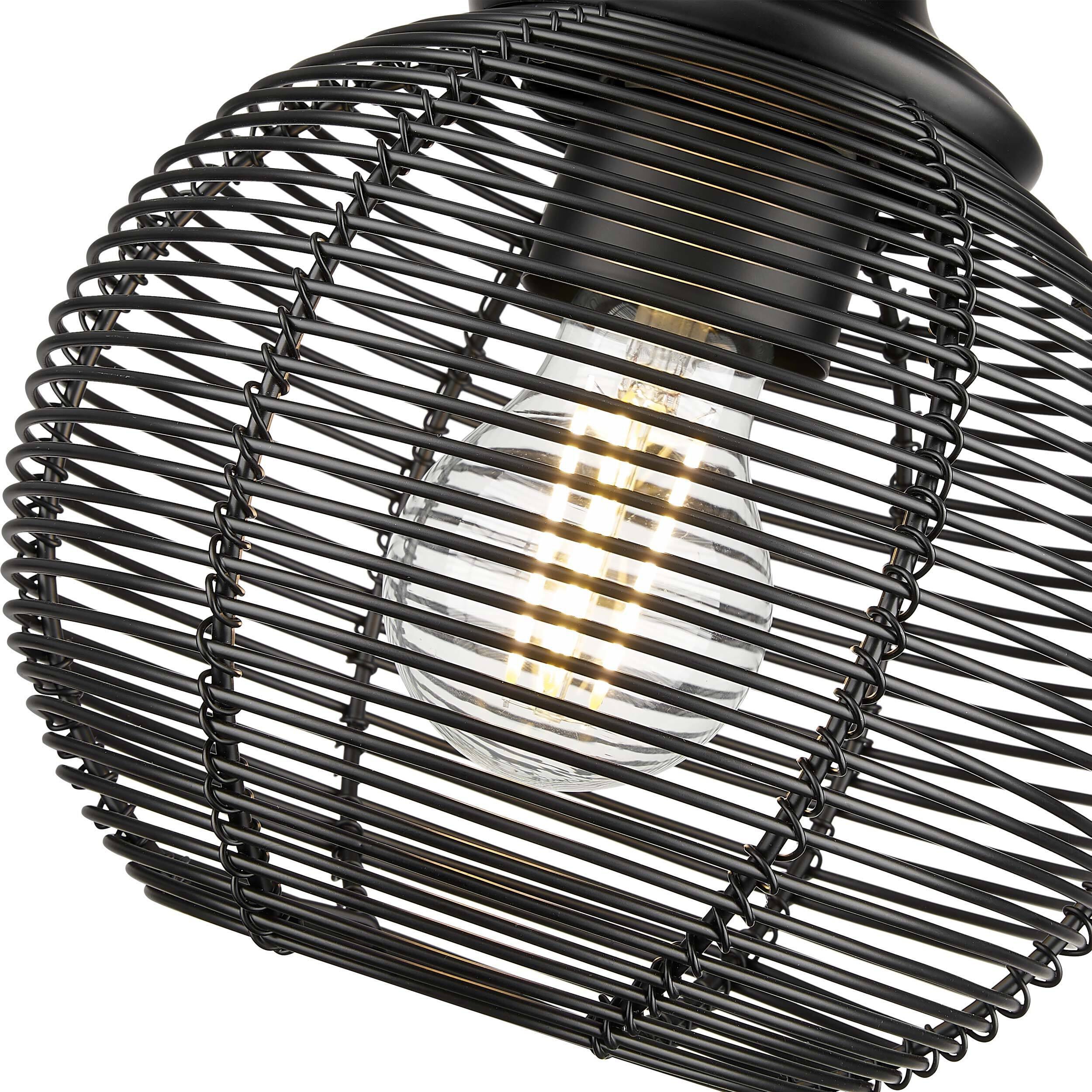 Calypso 1 Light 7.63 inch Matte Black Semi-Flush Mount Ceiling Light