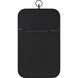 Priscilla 39.5 X 22 inch Matte Black Wall Mirror