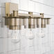 Mason 3 Light 21 inch Aged Brass Vanity Light Wall Light