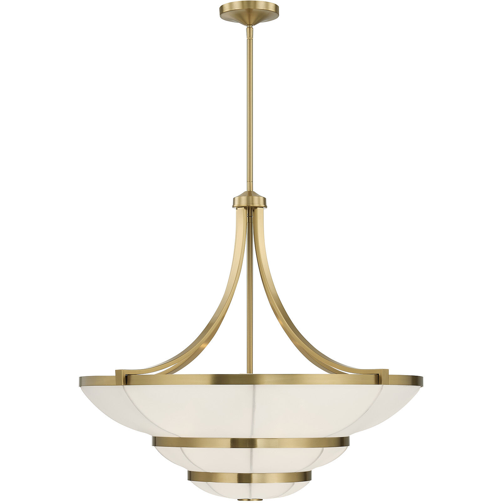 Constantine 4 Light 28 inch Warm Brass Chandelier Ceiling Light
