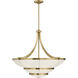 Constantine 4 Light 28 inch Warm Brass Chandelier Ceiling Light