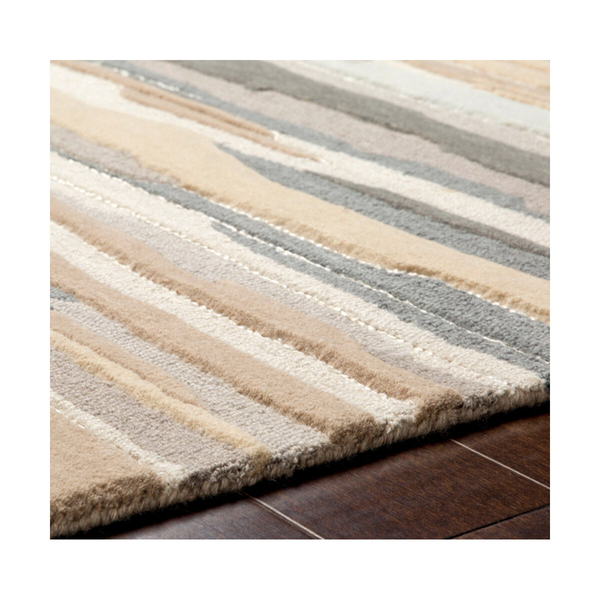 Vernier 120 X 96 inch Beige/Taupe/Medium Gray/Tan/Khaki Rugs, Rectangle