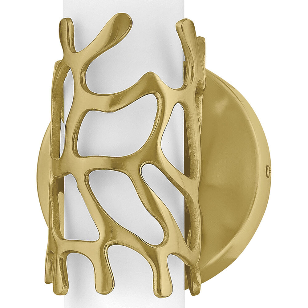 Lyra LED 5 inch Lacquered Brass Bath Light Wall Light