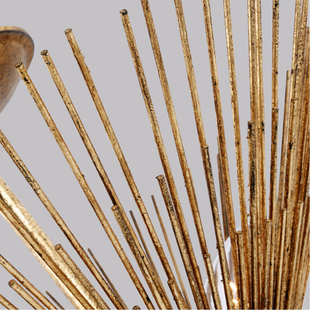 AH by Alexa Hampton Helios 3 Light 17 inch Antique Gild Flush Mount Ceiling Light