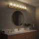 Merry 6 Light 48 inch Brushed Gold Bath Vanity Wall Light