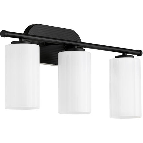 Belinder 3 Light 24 inch Matte Black Vanity Light Wall Light