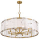 Veil 10 Light 36 inch Legacy Brass Pendant Ceiling Light