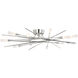 Chapman & Myers Stellar LED 40 inch Polished Nickel Radial Semi-Flush Mount Ceiling Light