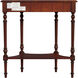 Danelle Demilune 30" Console Table in Medium Brown