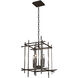 Tura 4 Light 16.9 inch Oil Rubbed Bronze Chandelier Ceiling Light, Small