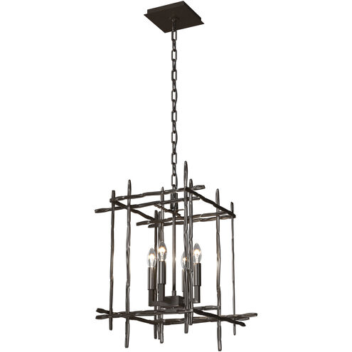 Tura 4 Light 16.9 inch Oil Rubbed Bronze Chandelier Ceiling Light, Small