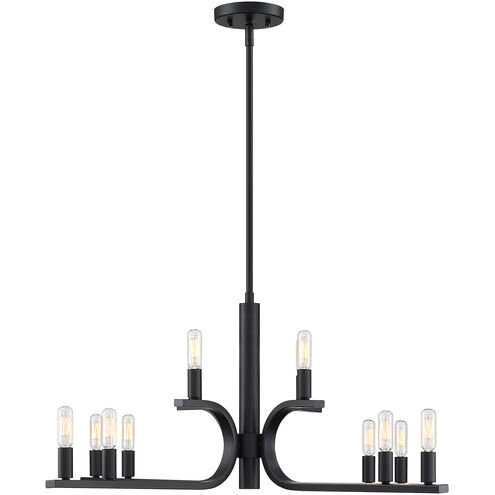 Skye 12 Light 35.5 inch Matte Black Chandelier Ceiling Light