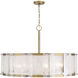 Veil 10 Light 36 inch Legacy Brass Pendant Ceiling Light