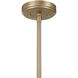Ashton 4 Light 20 inch Noble Brass Covertible SemiFlush Ceiling Light, Essentials