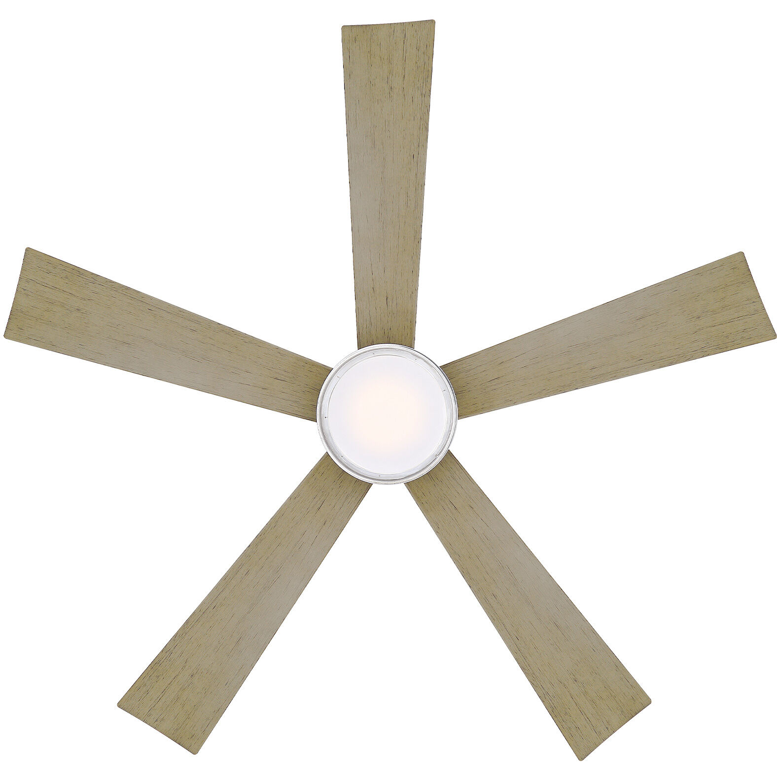 Wynd 52 inch Graphite Weathered Gray with Weathered Gray Blades Downrod Ceiling Fan in 3000K, Smart Ceiling Fan