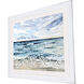 Waterside Blue and Beige and White Framed Art
