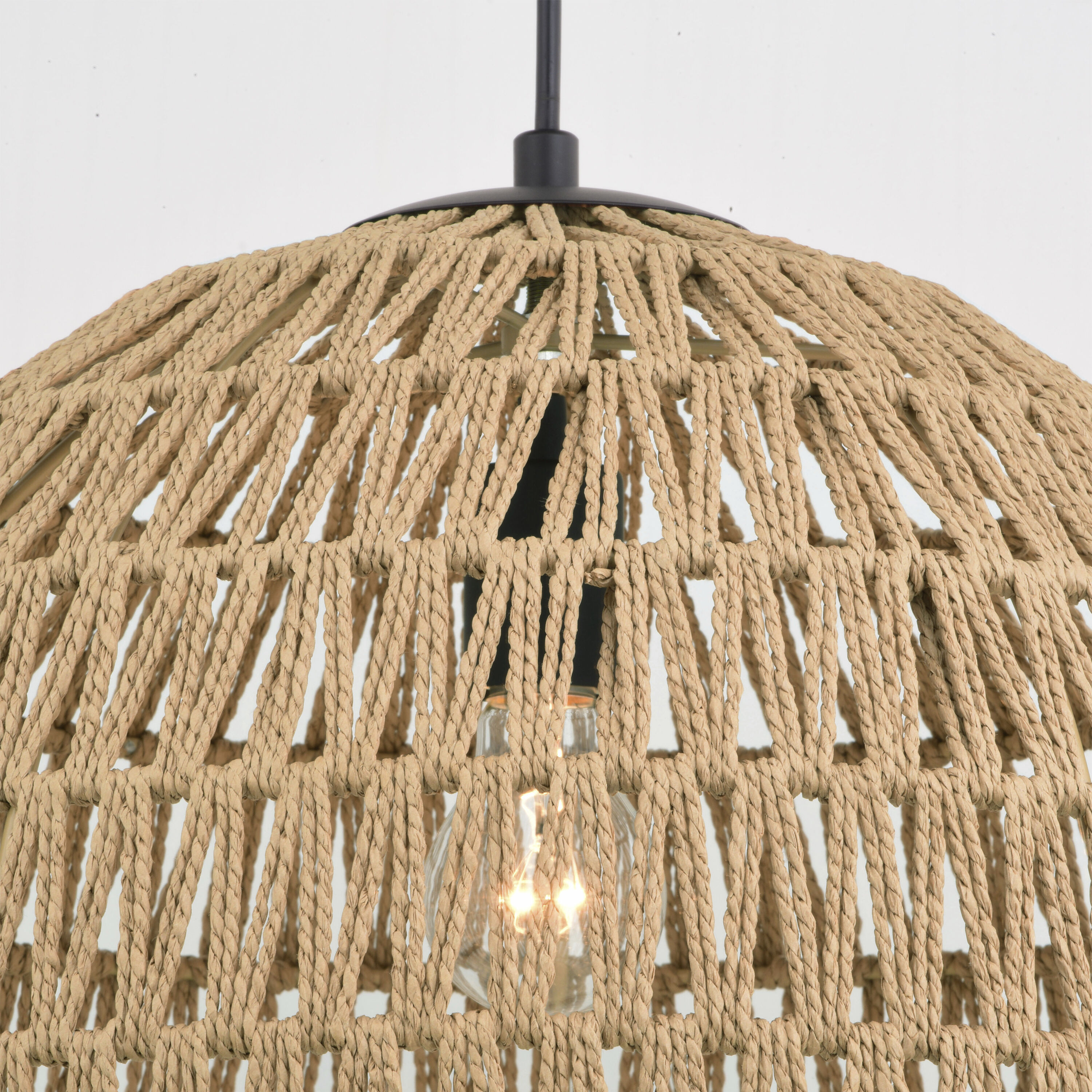 Nassau LED 18 inch Matte Black Pendant Ceiling Light