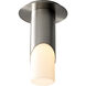 Ellipse 1 Light 5.88 inch Satin Nickel Flush Mount Ceiling Light