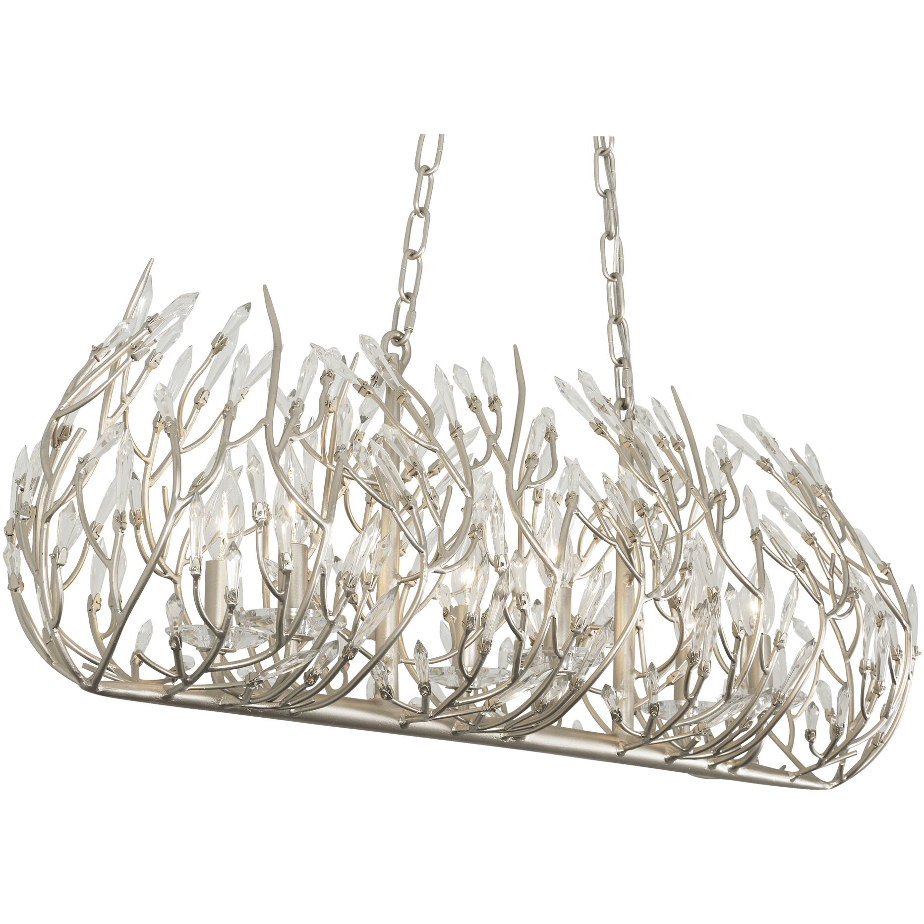 Bask 8 Light 48 inch Gold Dust Linear Pendant Ceiling Light