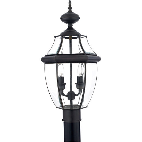 Newbury 2 Light 21 inch Medici Bronze Outdoor Post Lantern