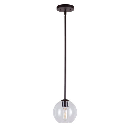 Signature 1 Light 6.75 inch Antique Bronze Mini Pendant Ceiling Light