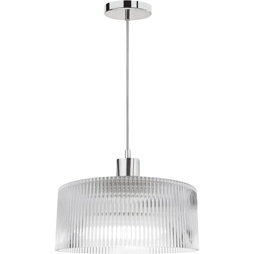 Nadine LED 11.75 inch Polished Chrome Pendant Ceiling Light
