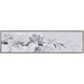 Francis Blooms Off White with Gray and Silver Framed Wall Art
