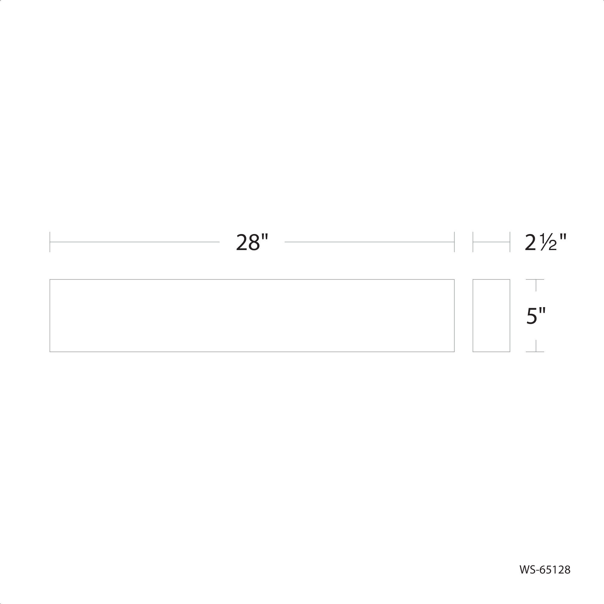 Museo LED 28 inch White Bath Vanity & Wall Light, dweLED