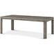 Hudson 120 X 42 inch Pebble Grey Extension Dining Table, Wooden