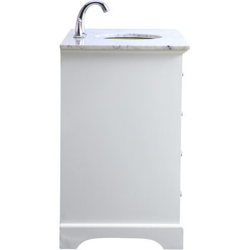 Americana 84 X 22 X 70 inch White Vanity Sink Set