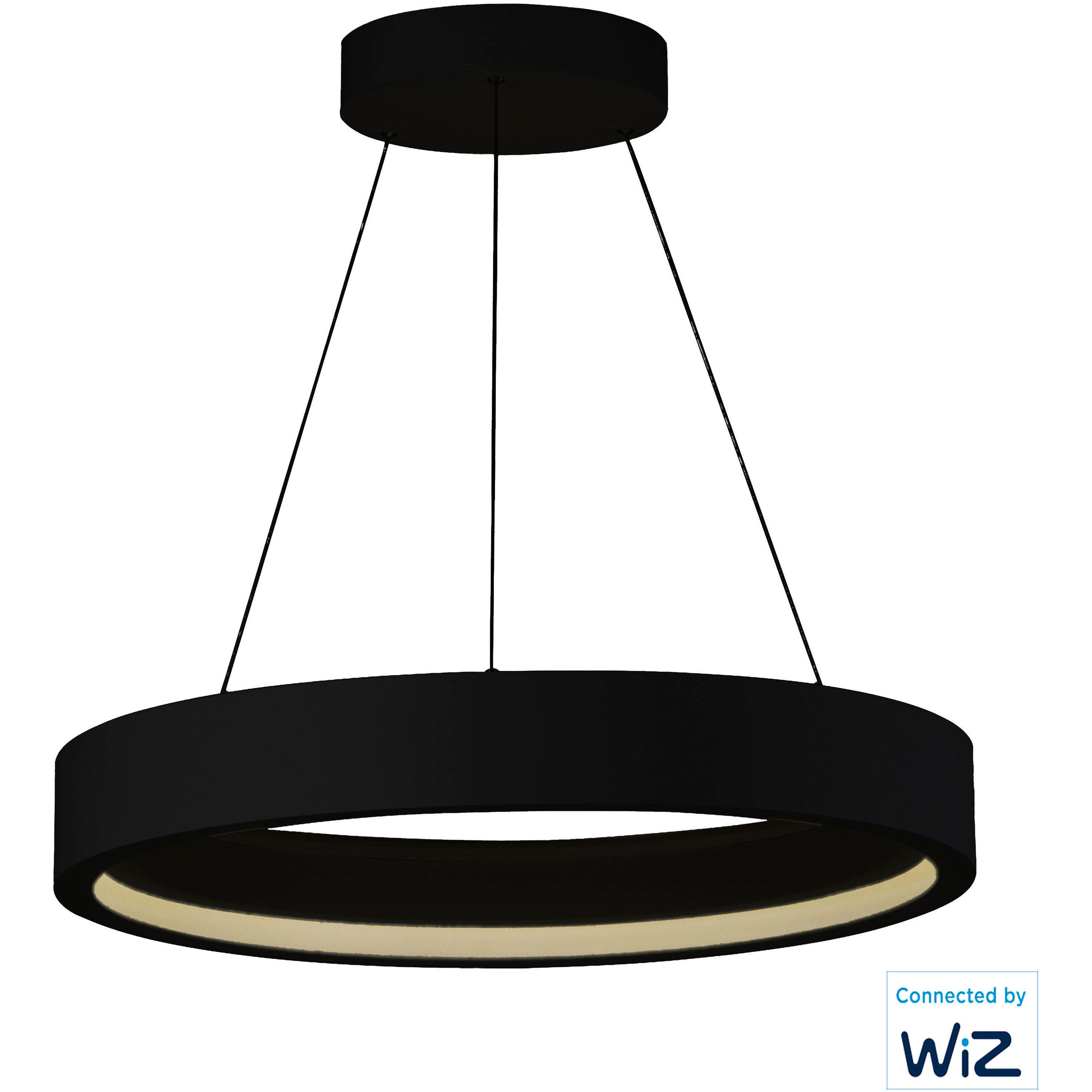 iCorona WiZ Suspension Pendant Ceiling Light in Black