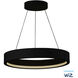 iCorona WiZ Suspension Pendant Ceiling Light in Black