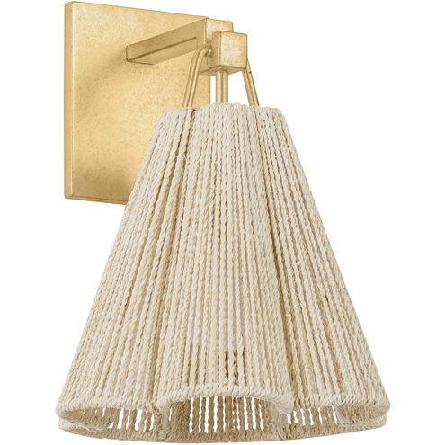 Sonoma 1 Light 10 inch Vintage Gold Leaf Wall Sconce Wall Light
