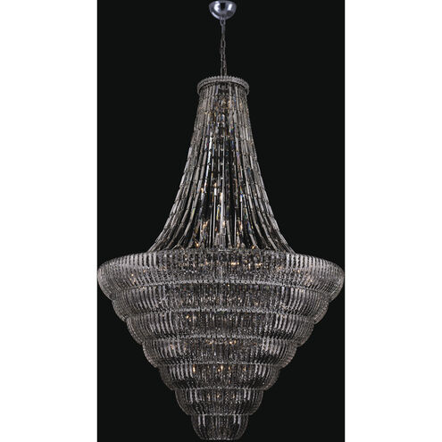 Fontana 87 Light 61 inch Polished Chrome Pendant Ceiling Light in Firenze Clear